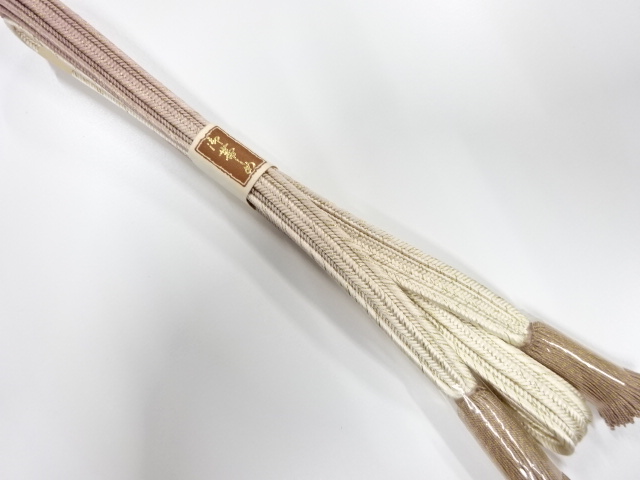 未使用品　正絹　撚り房　手組帯締め